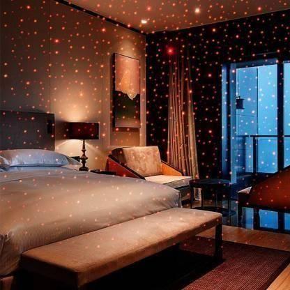 Star Lamp USB Car Star Ceiling Light Sky Projection Lamp (Red) - KN Enterprises