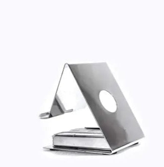 *Universal Mobile Phone Stand with Card Holder (Silver, Pack of 1)