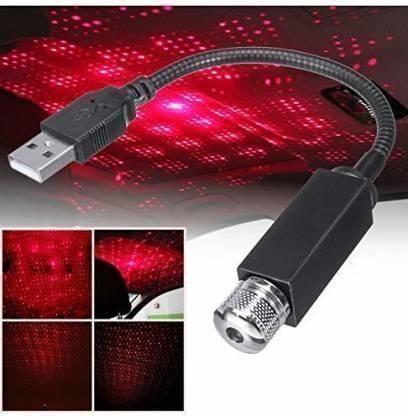 Star Lamp USB Car Star Ceiling Light Sky Projection Lamp (Red) - KN Enterprises