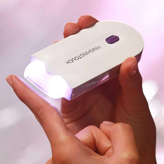Portable painless facial hair remover with LED light for easy and efficient hair removal