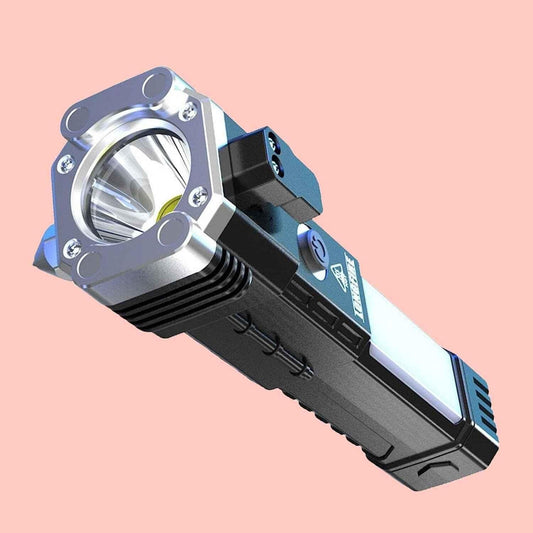 Portable LED flashlight with durable design and powerful brightness for outdoor use